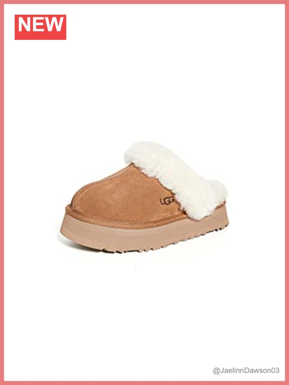 Suede Sheepskin Lined Platform Slipper Loafers